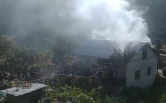 जुम्लामा आगोलागी हुँदा एक घर जलेर नष्ट