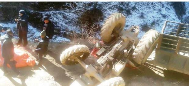 कनकासुन्दरीमा टयाक्टर दुर्घटना चालकको मृत्युु